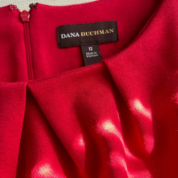 NWT Dana Buchman Womens All That Sparkles Cap Sleeve Pleated Sheath Dress - Picture 10 of 10